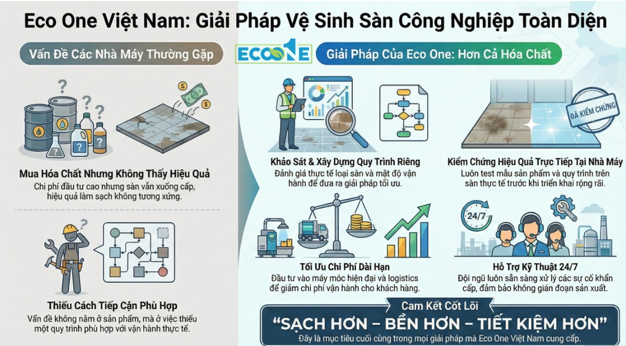 Eco One Việt Nam - Giải pháp vệ sinh công nghiệp toàn diện